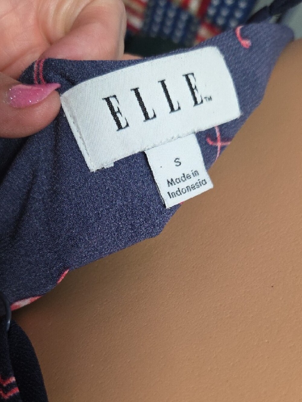 Elle Navy Dress with Pink Flamingo Print - Picture 2 of 6